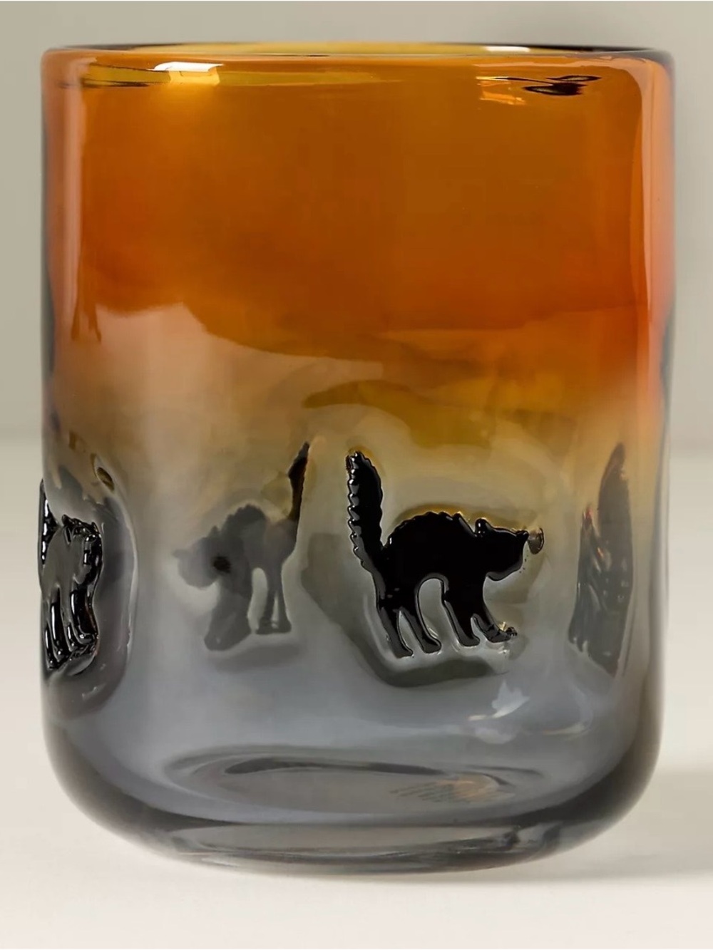 NEW Anthropologie Mystic Halloween Scaredy Cat Icon Juice Glass 17.9 OZ - Picture 2 of 11